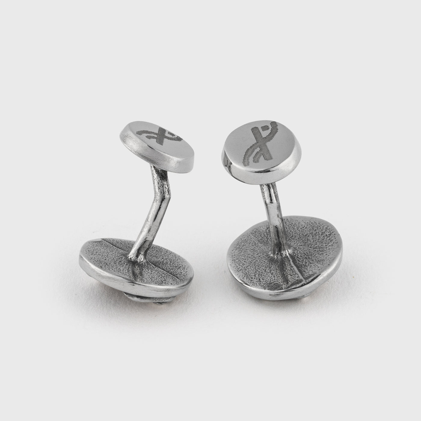 Mjolnir Disc Cufflinks, Stainless Steel