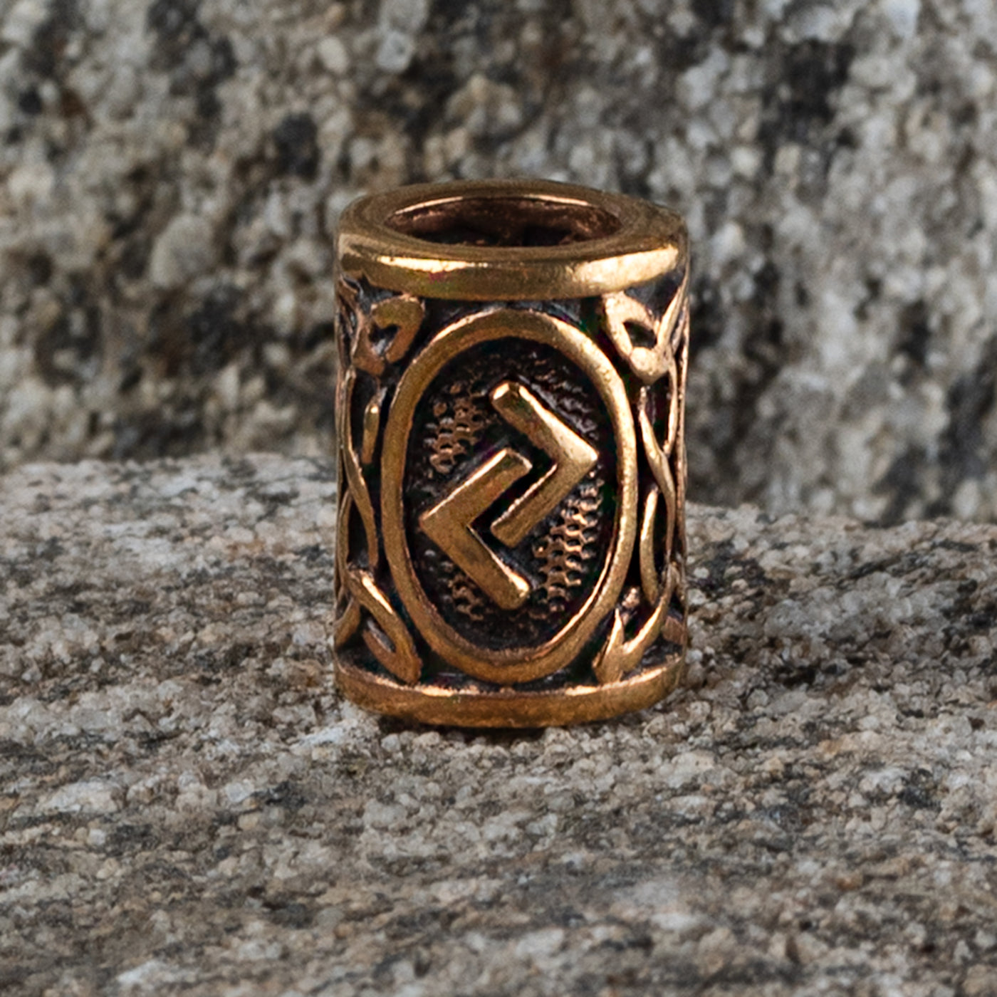 Jeran Beard Ring, Bronze