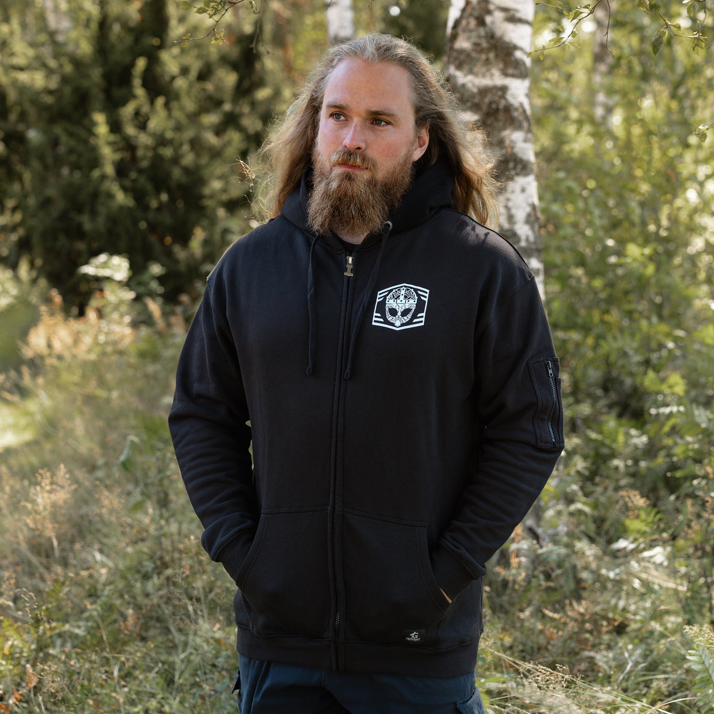 Premium Zoodie, Clan Helmet, Black