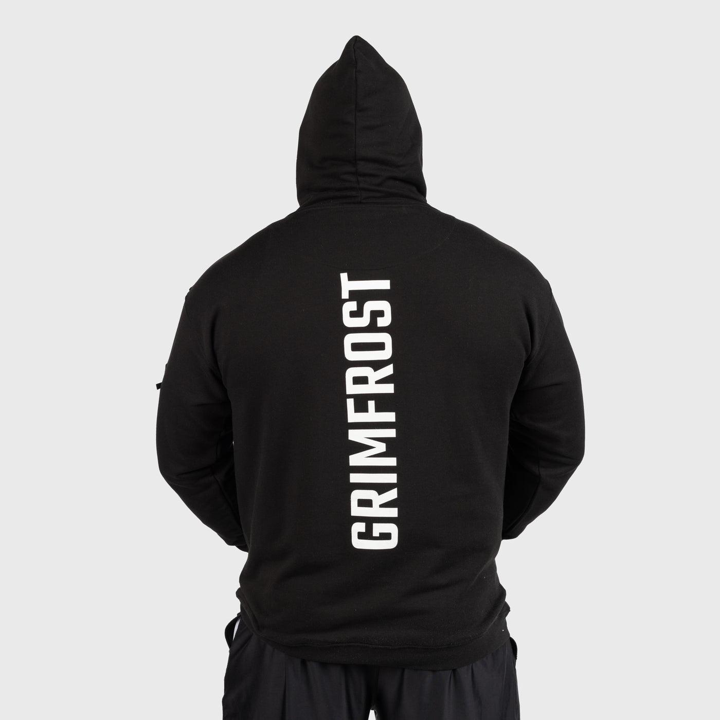 Classic Hoodie, Big Logo, Schwarz