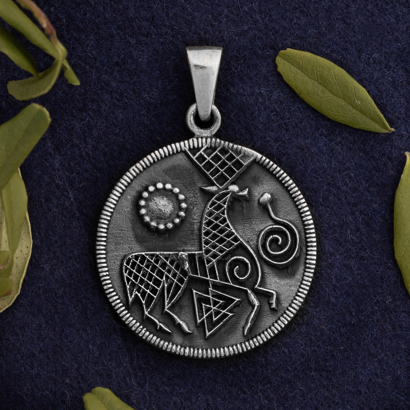 Ribe Deer Pendant, Silver