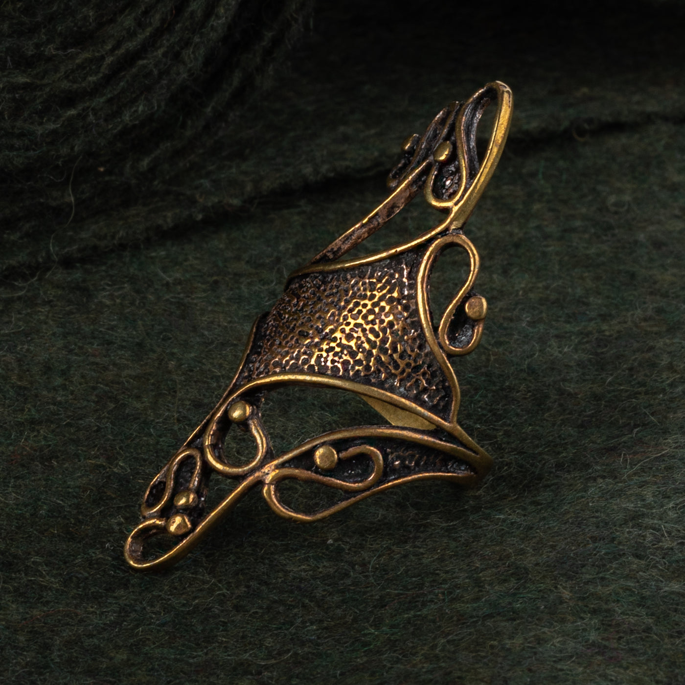Swirls Ring, Bronze