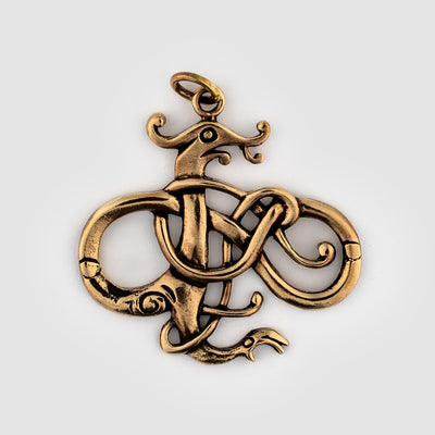 Lindworm Pendant, Bronze