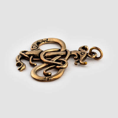 Lindworm Pendant, Bronze