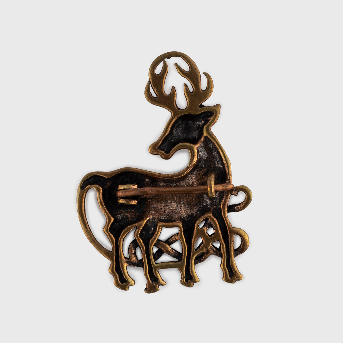 Cernunnos Stag Brooch, Bronze