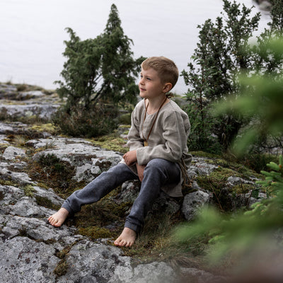 Kids Linen Tunic, Natural