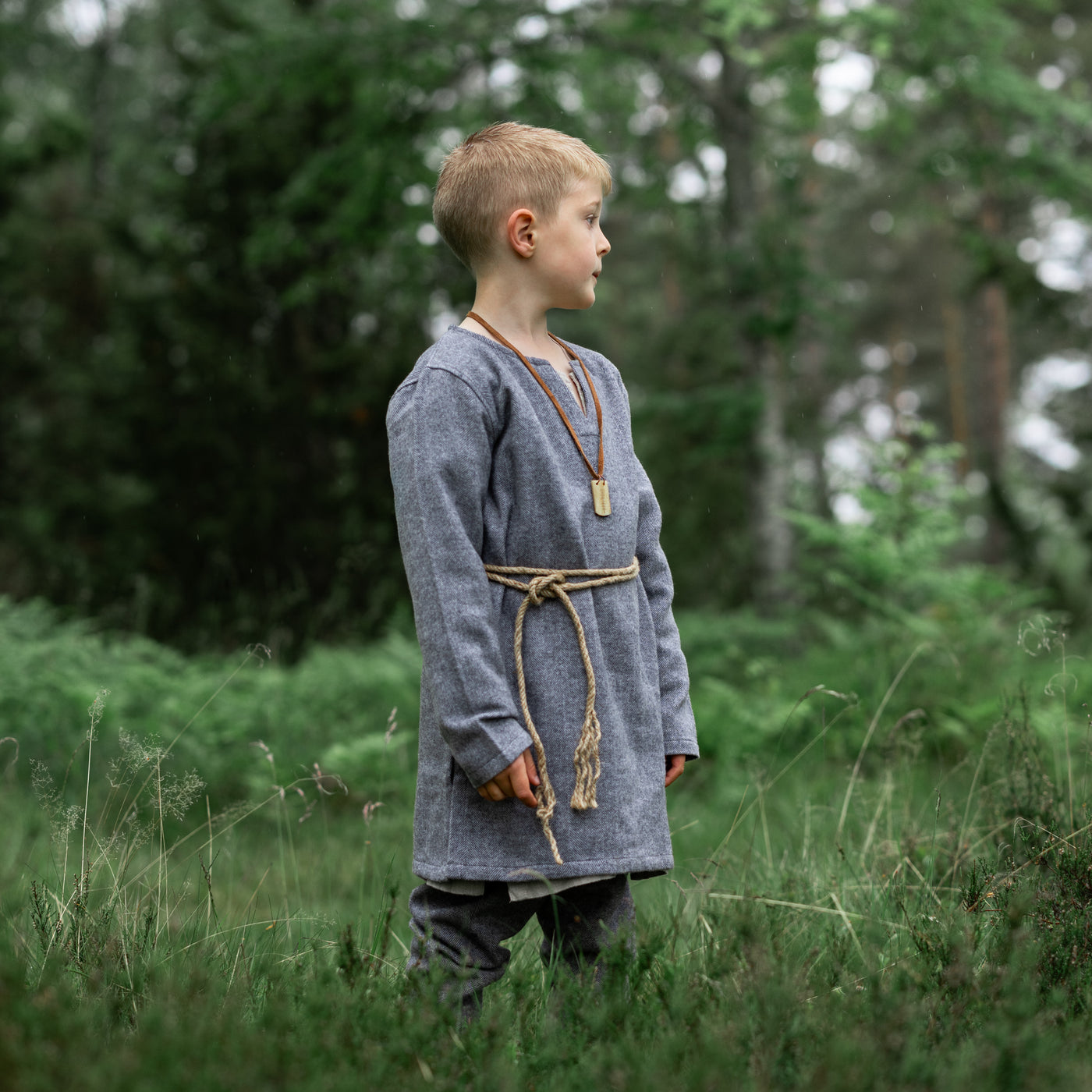 Kids Wool Tunic, Grey