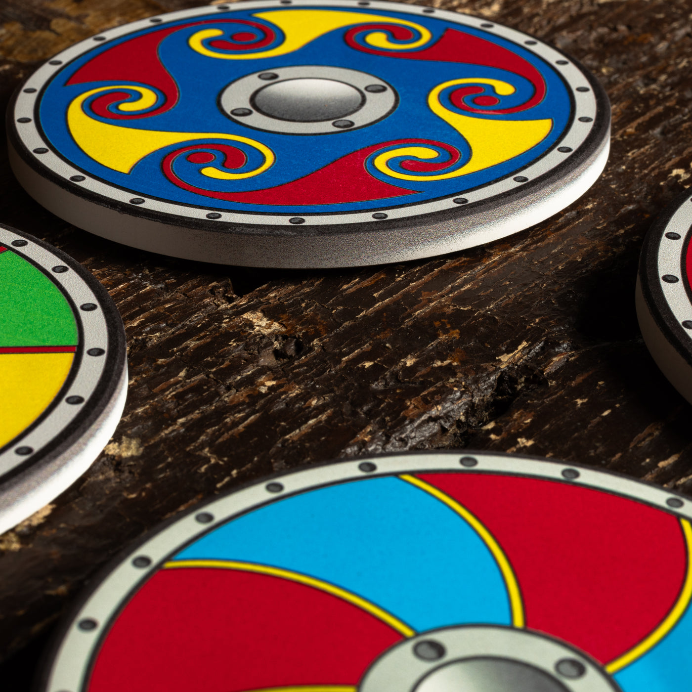 Viking Shield Coasters, Set 2