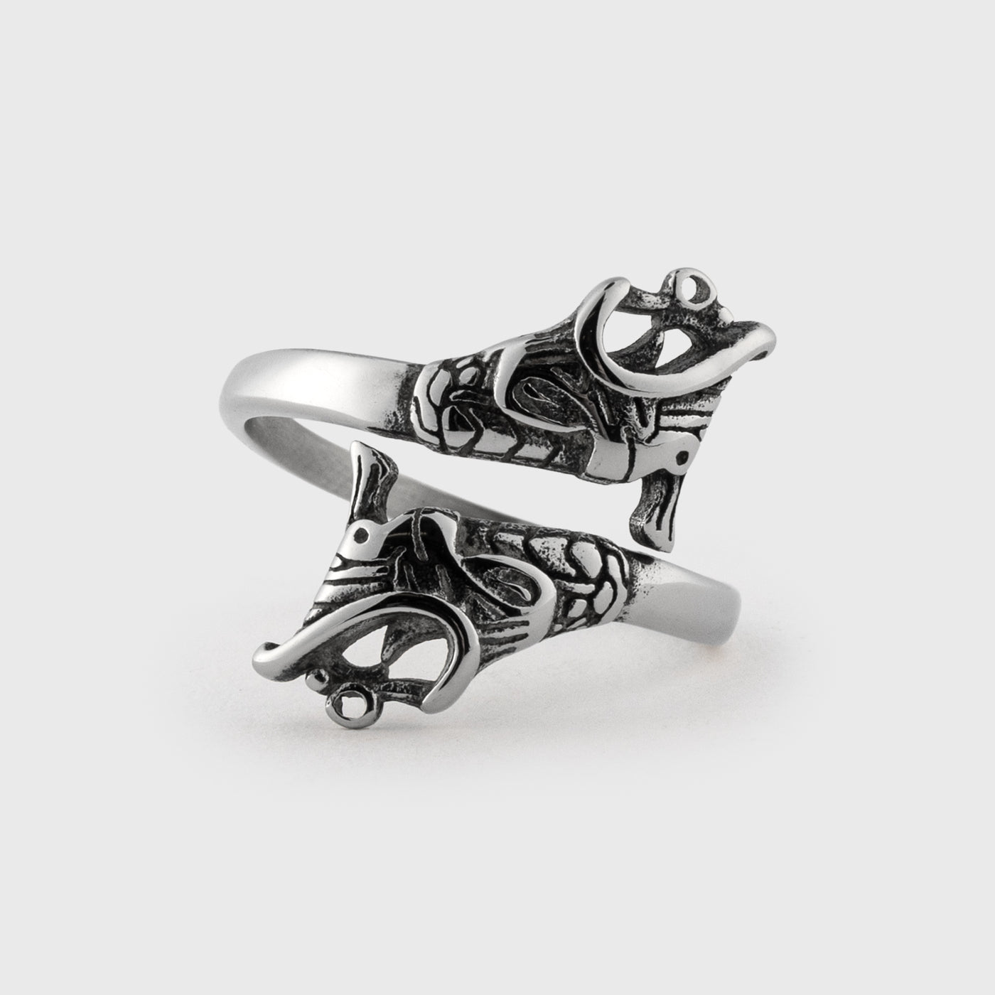 Lindworm Ring, Stainless Steel