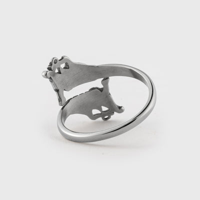 Lindworm Ring, Stainless Steel