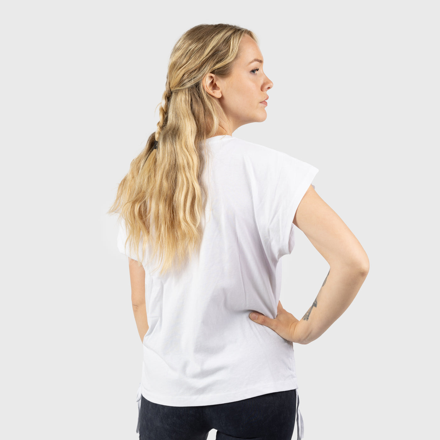 Women's Premium Drawstring Tee, Est. 2014, White