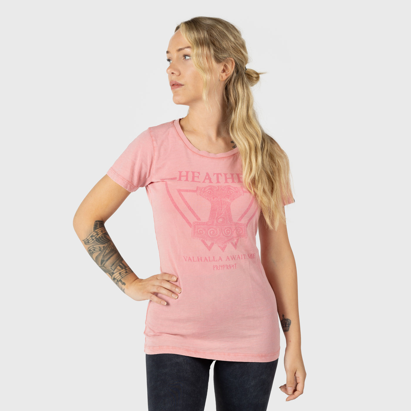 Damen Premium Tee, Heathen, Rosa