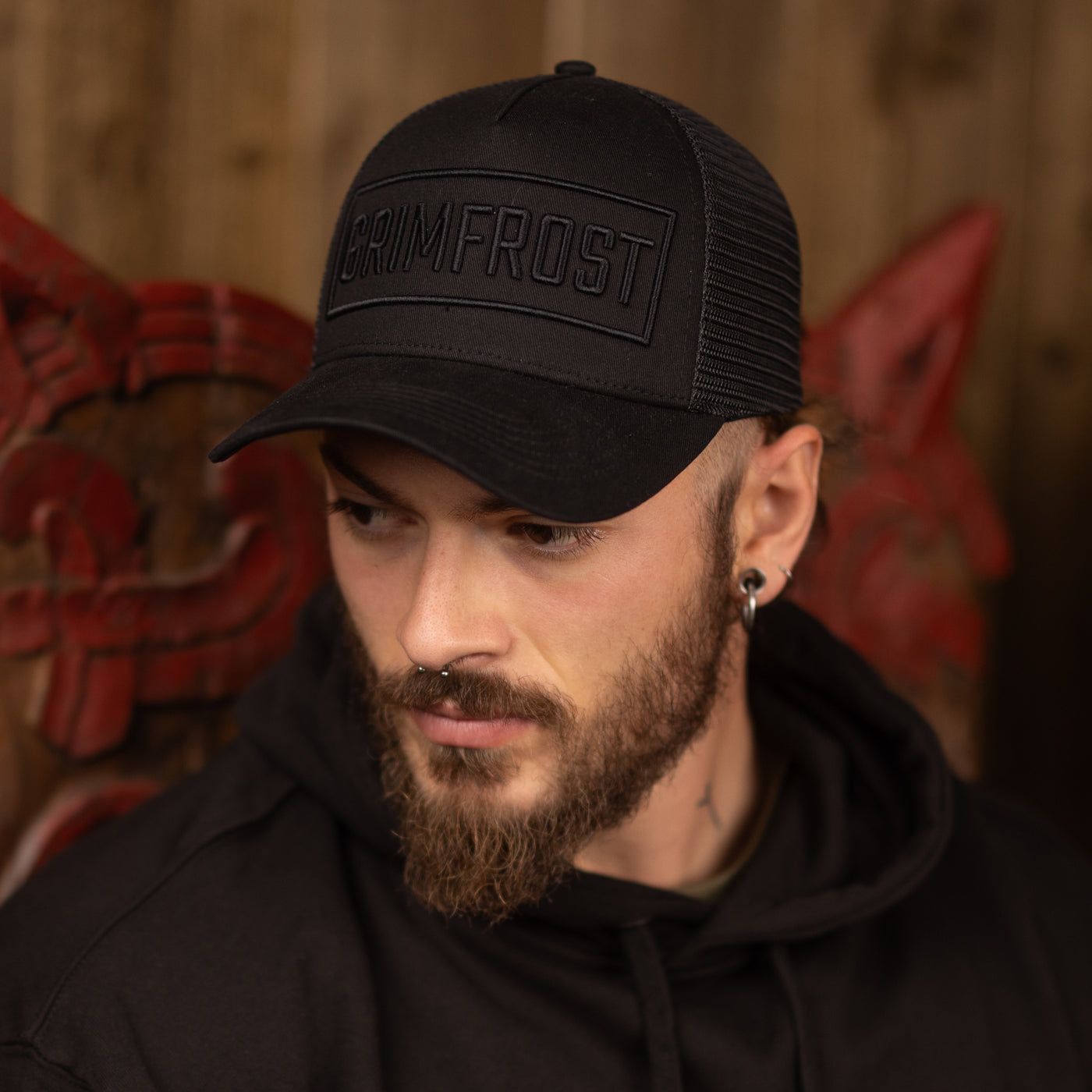 Trucker Cap, Grimfrost, Black