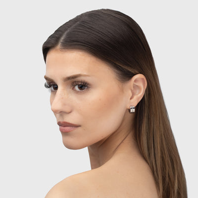 Huggie Earring, Gibu Aujam, Double side print