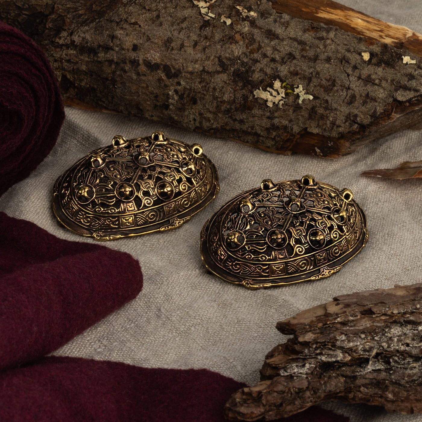 Tortoise Brooches, Birka, Small