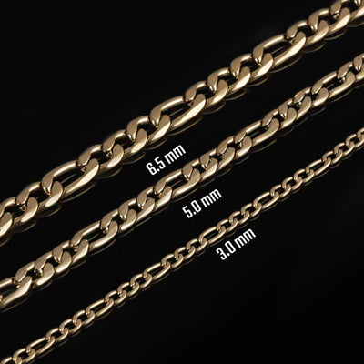 Figaro Chain, Gold Plated