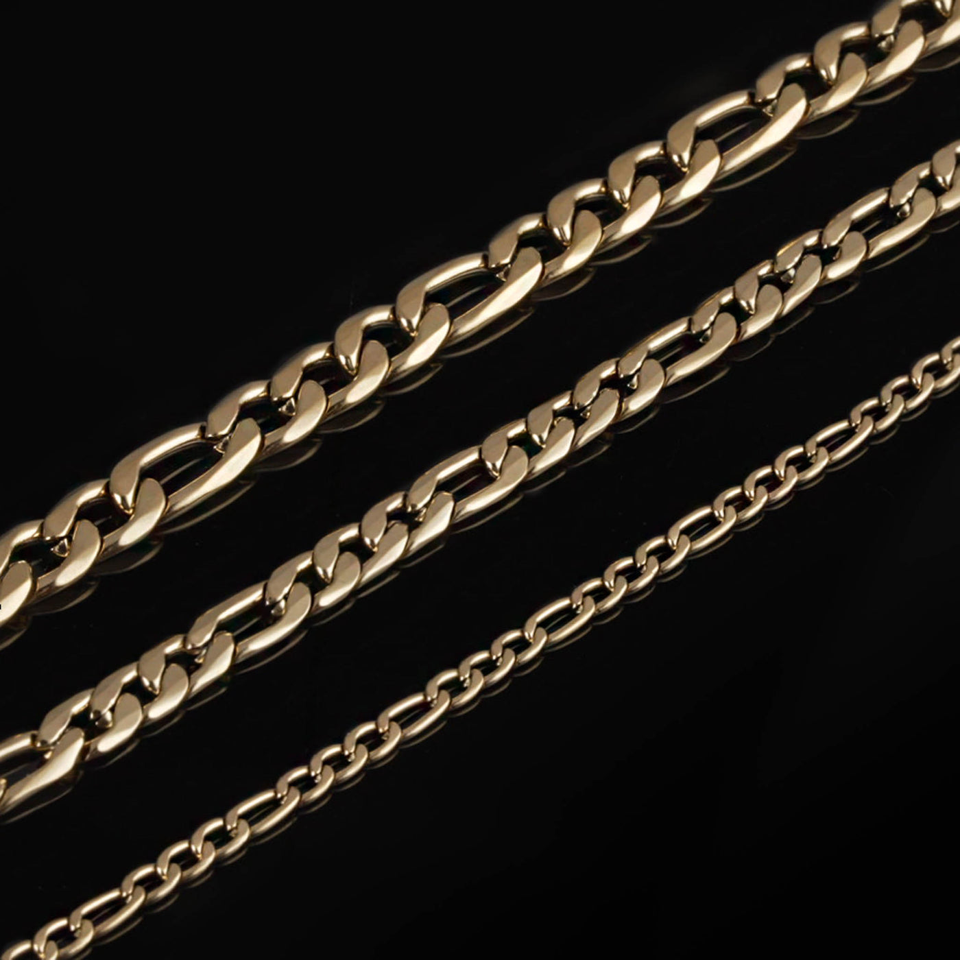 Figaro Chain, Gold Plated