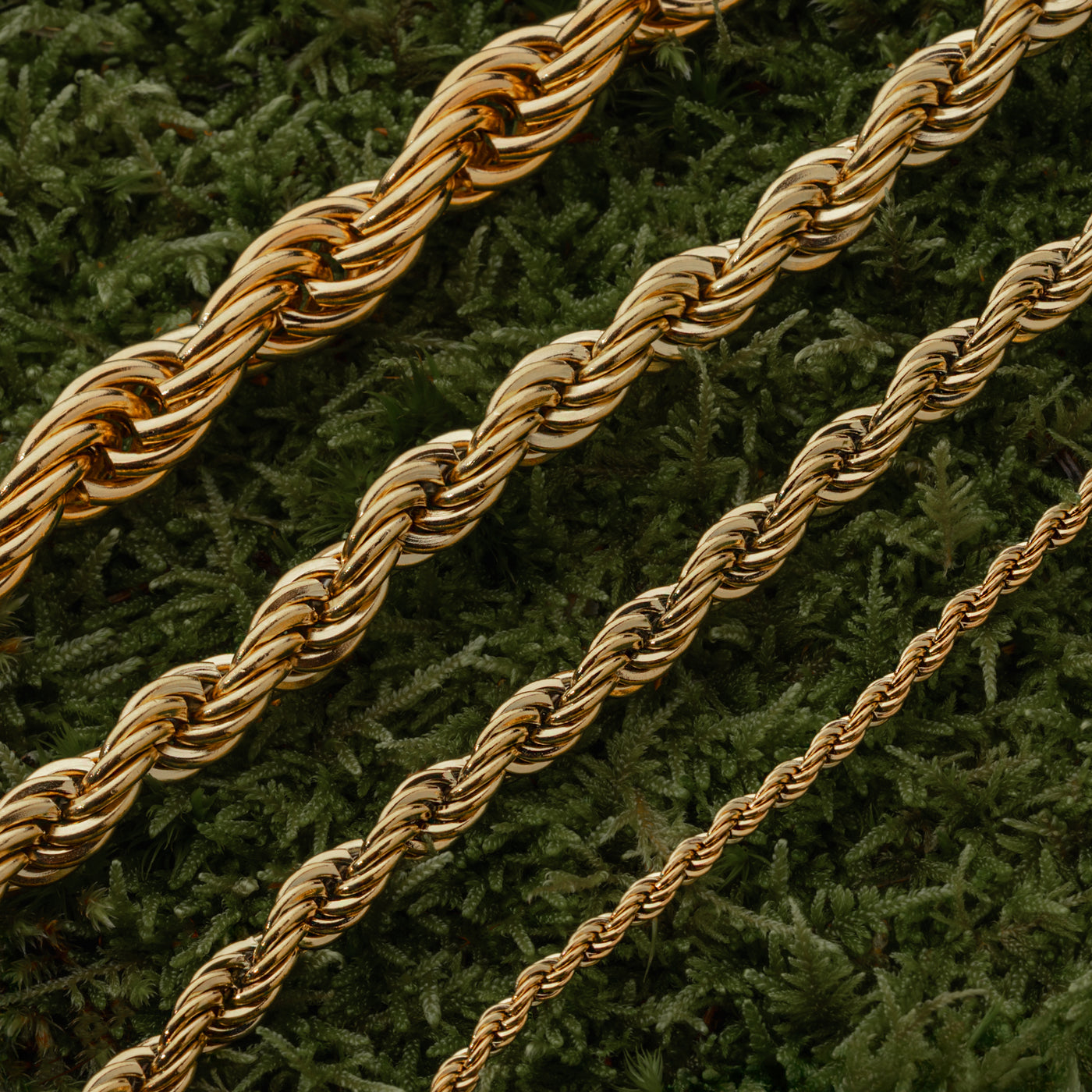 Rope Chain, Gold Plated