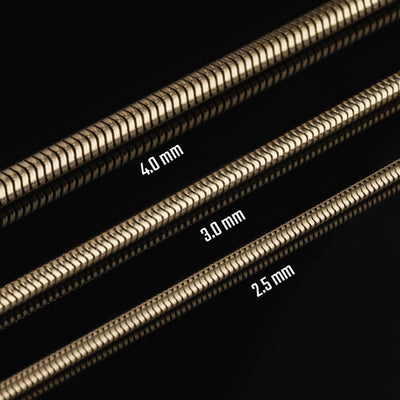 Snake Chain, Gold Plated