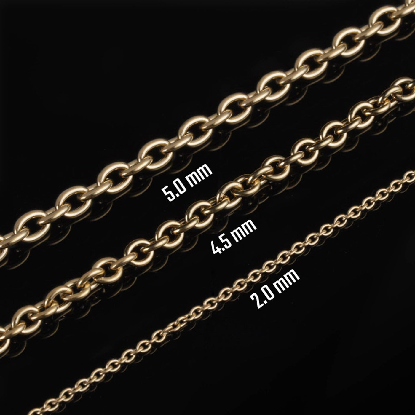 Viking O Chain, Gold Plated