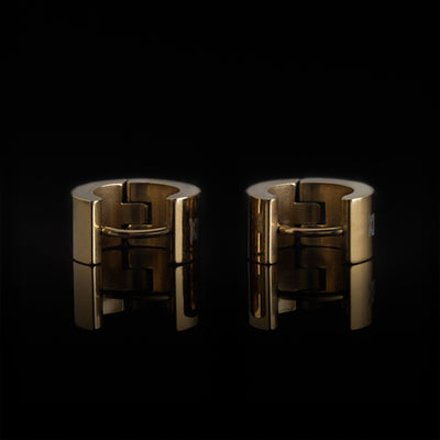 Huggie Earring, Gibu Auja, Gold Plated