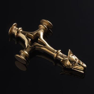 Icelandic Hammer, Large, Gold Plated