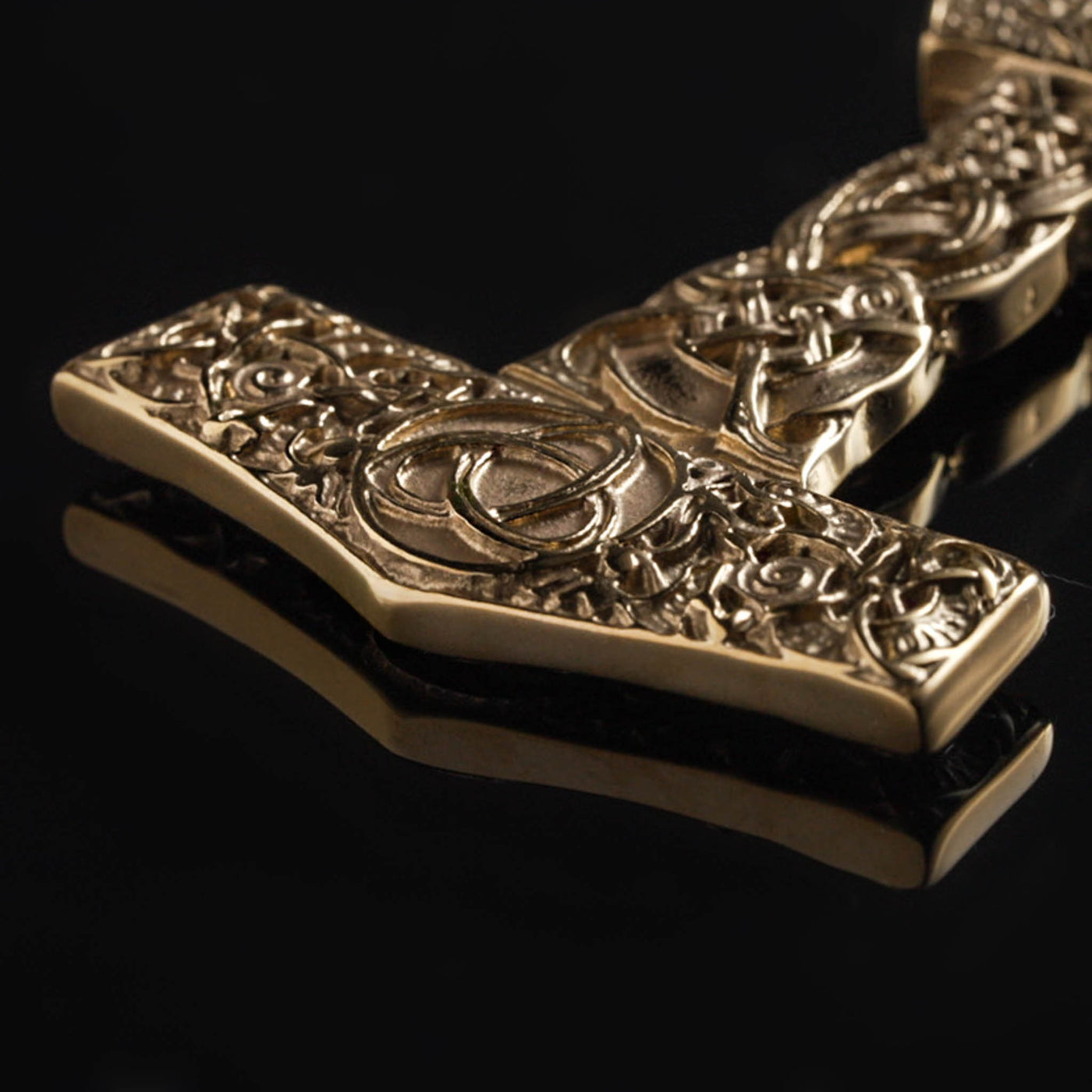 Triquetra Thor's Hammer, Gold Plated