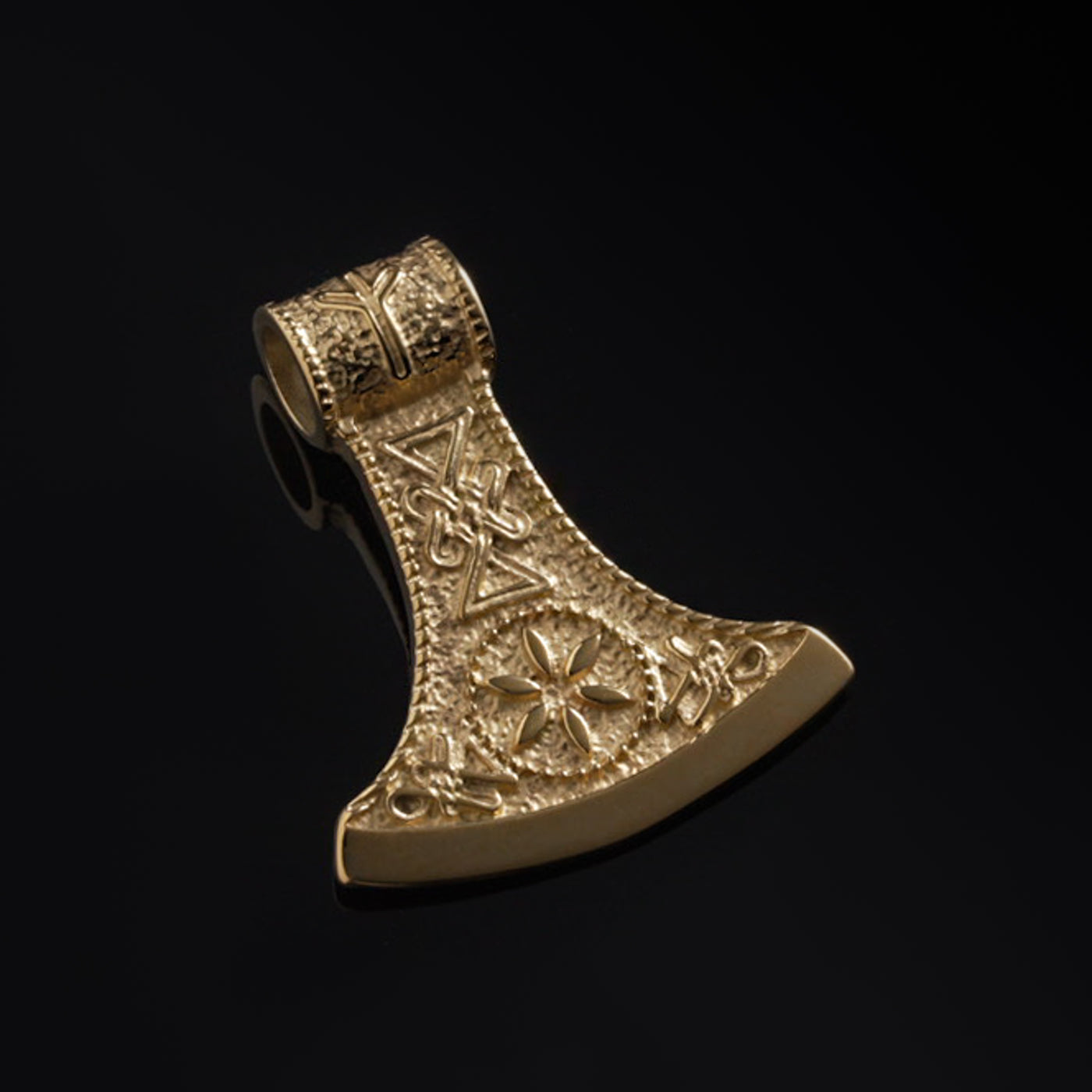 Axe Pendant, Gold Plated