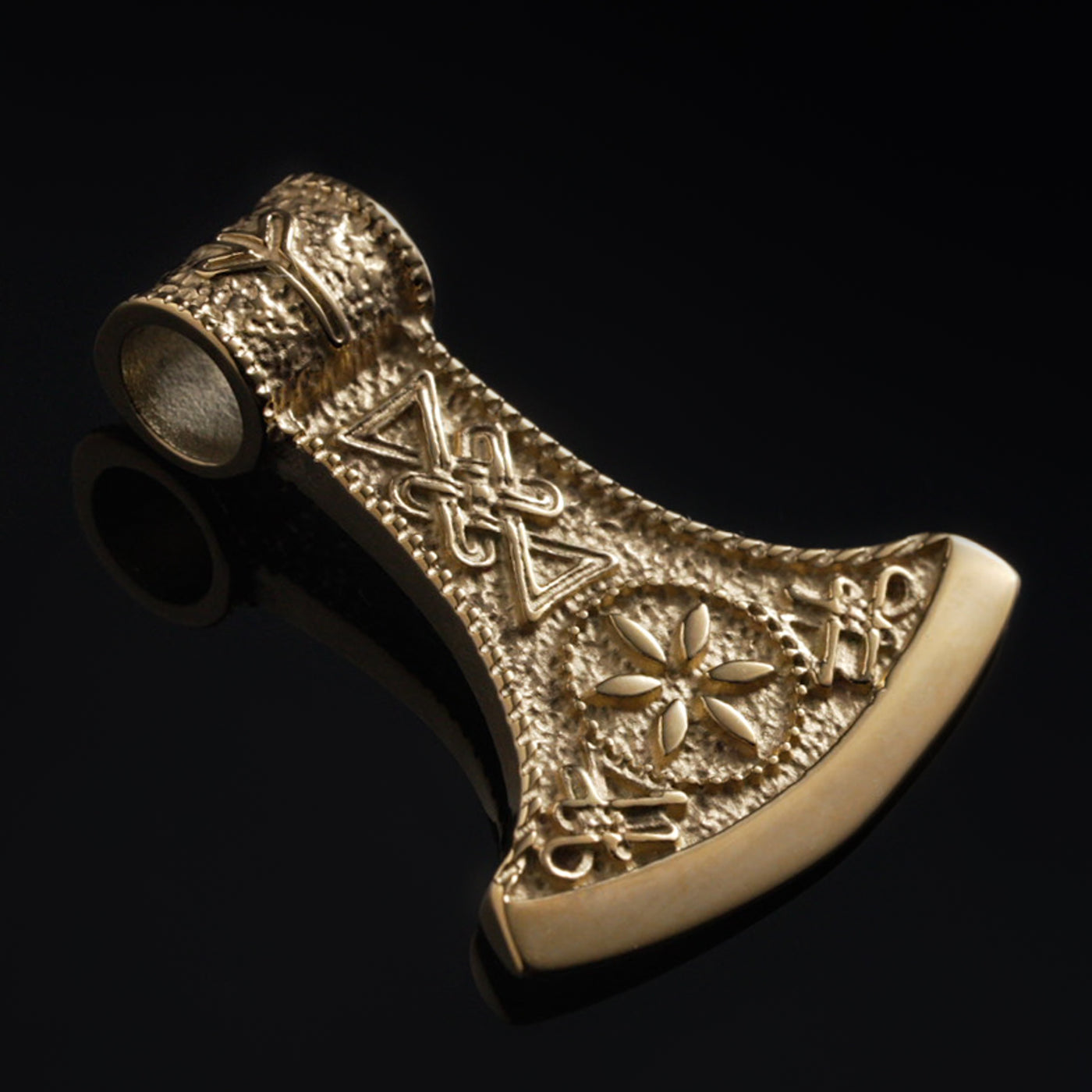 Axe Pendant, Gold Plated
