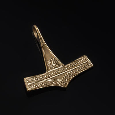 Bornholm Thor's Hammer, Gold Plated
