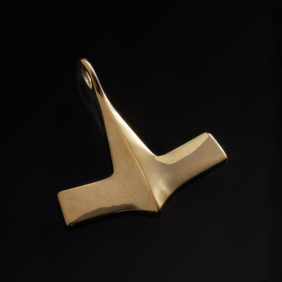 Bornholm Thor's Hammer, Gold Plated