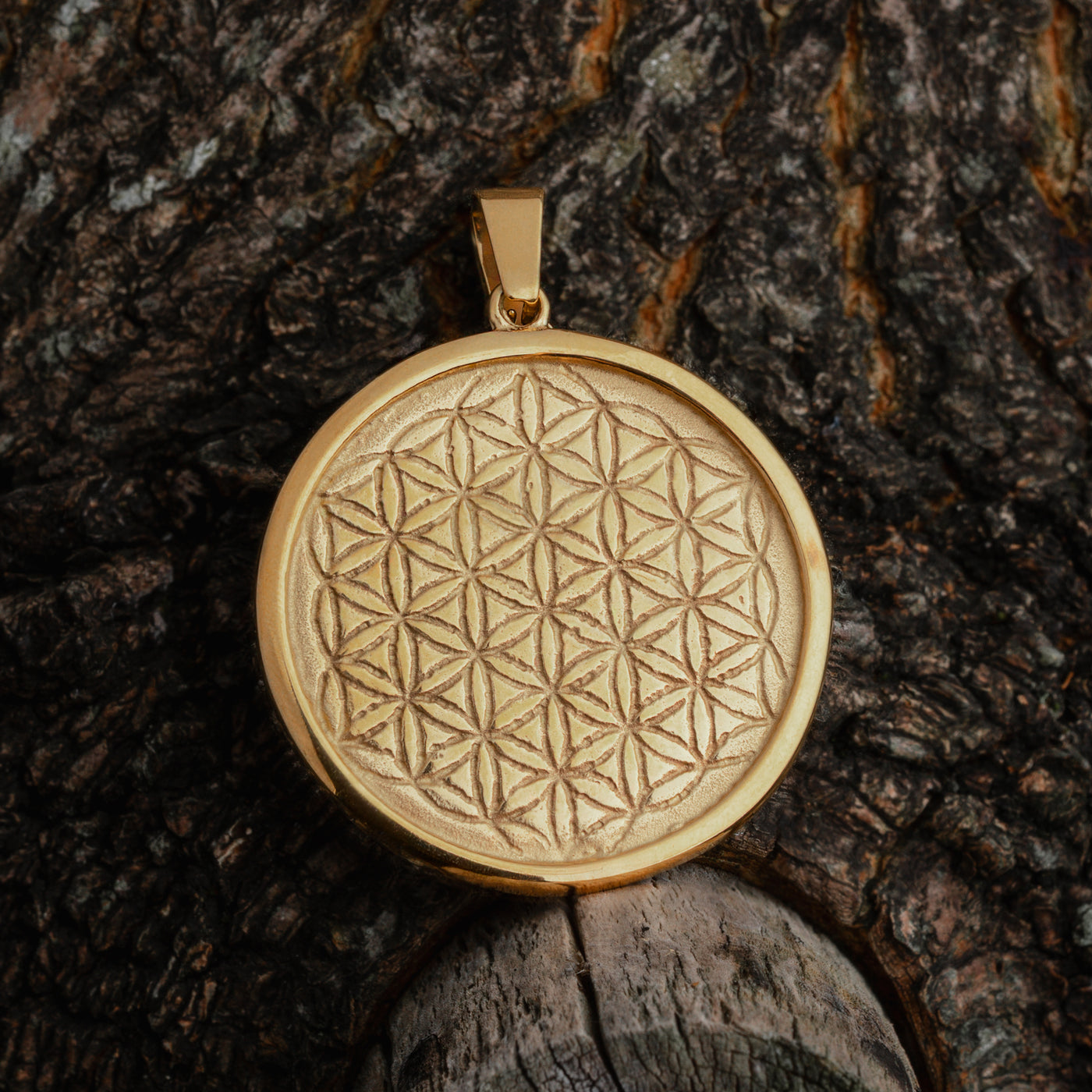 Valknut Pendant, Gold Plated