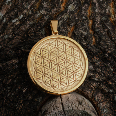 Valknut Pendant, Gold Plated