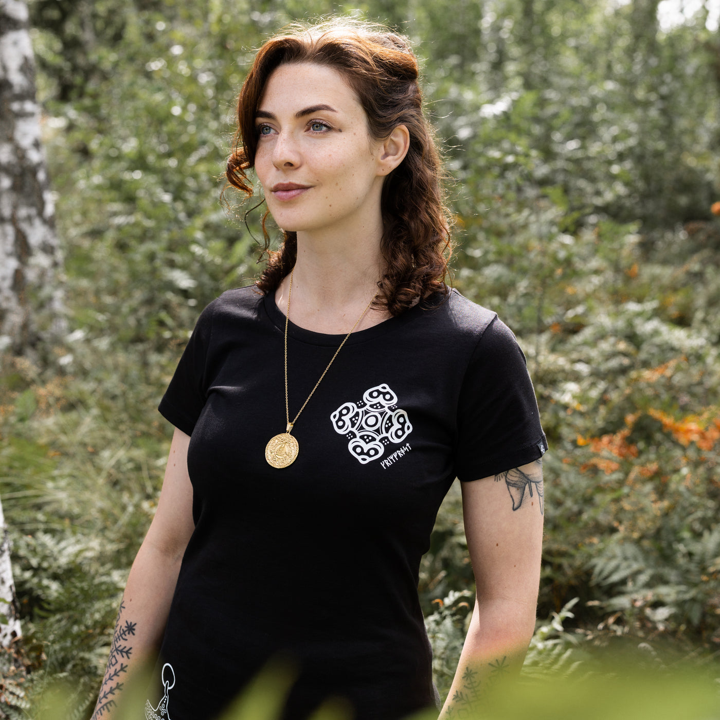 Valknut Pendant, Gold Plated