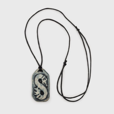 Dragon Loop Ceramic Pendant