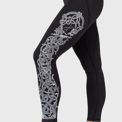 Dragon Leggings, Black