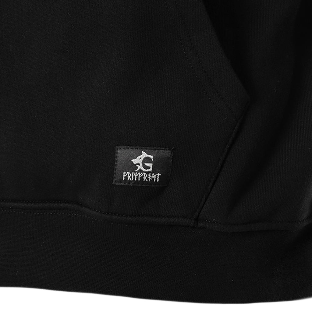 Classic Hoodie, Big Logo, Schwarz