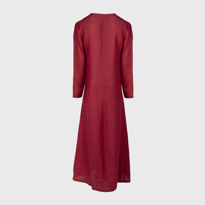 Wikingerkleid, Leinen, Rot