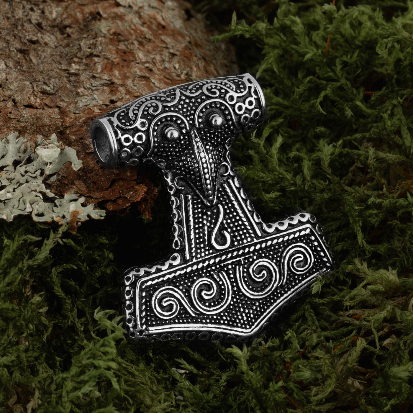 Skane Thor's Hammer, Large, Silver