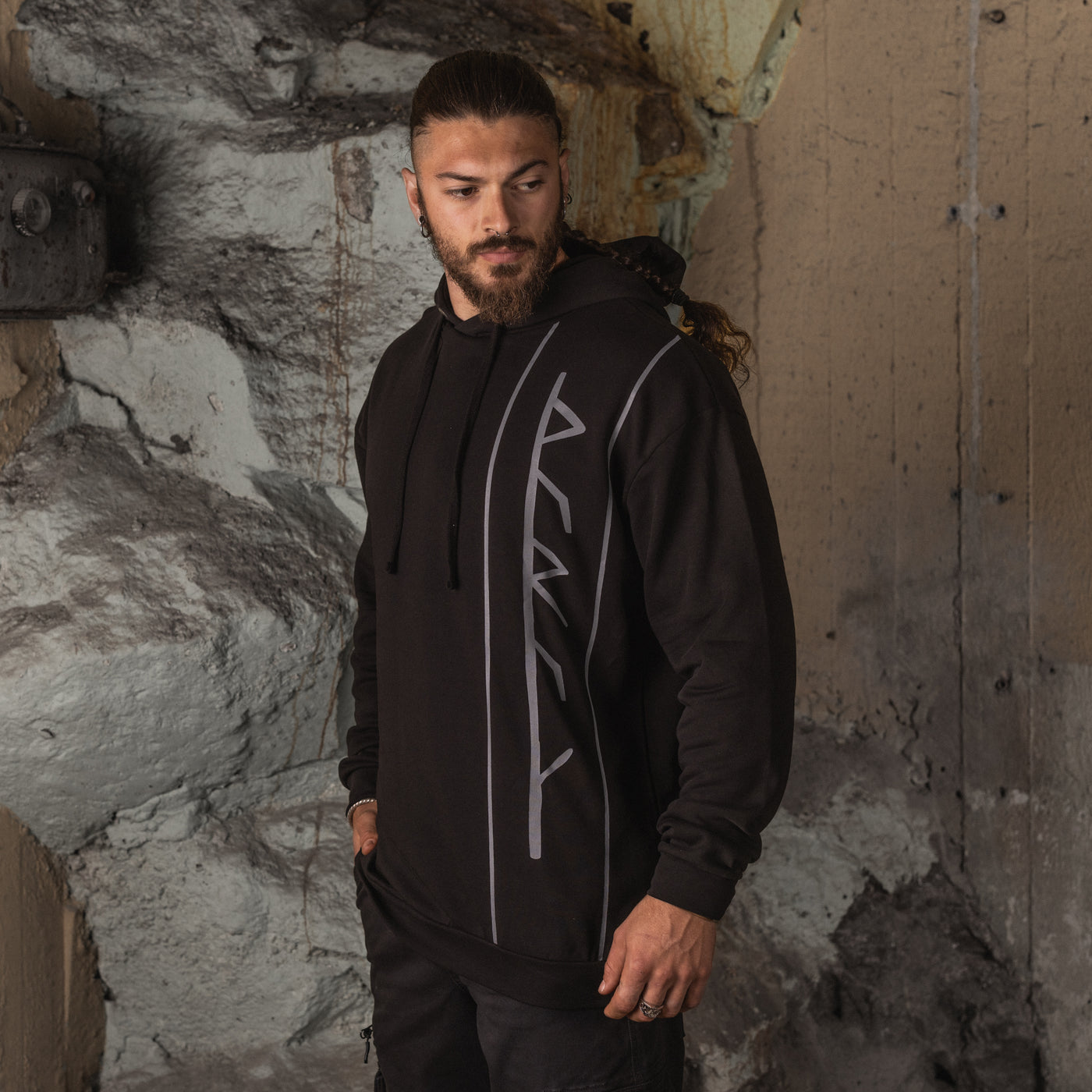 Premium Hoodie, Thor Viki, Schwarz