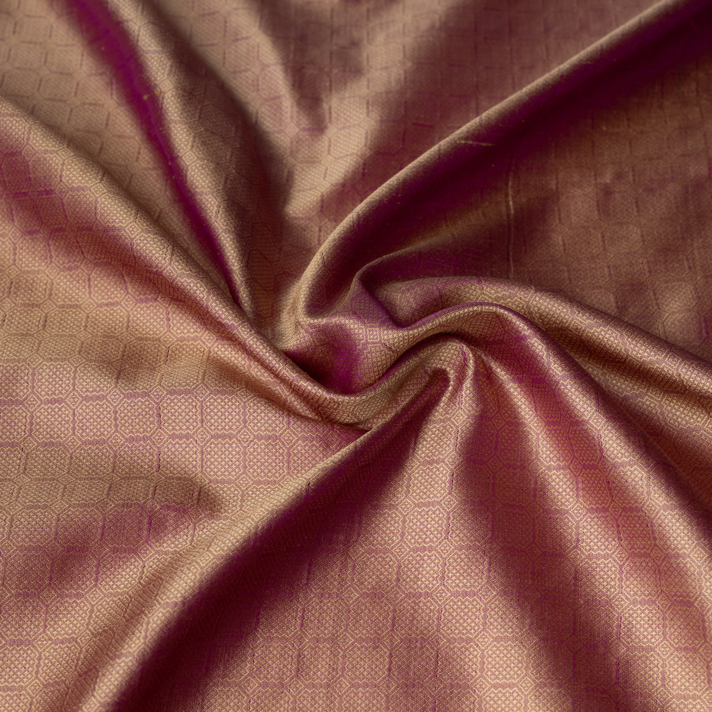 Birka Silk, Handwoven, Golden Magenta