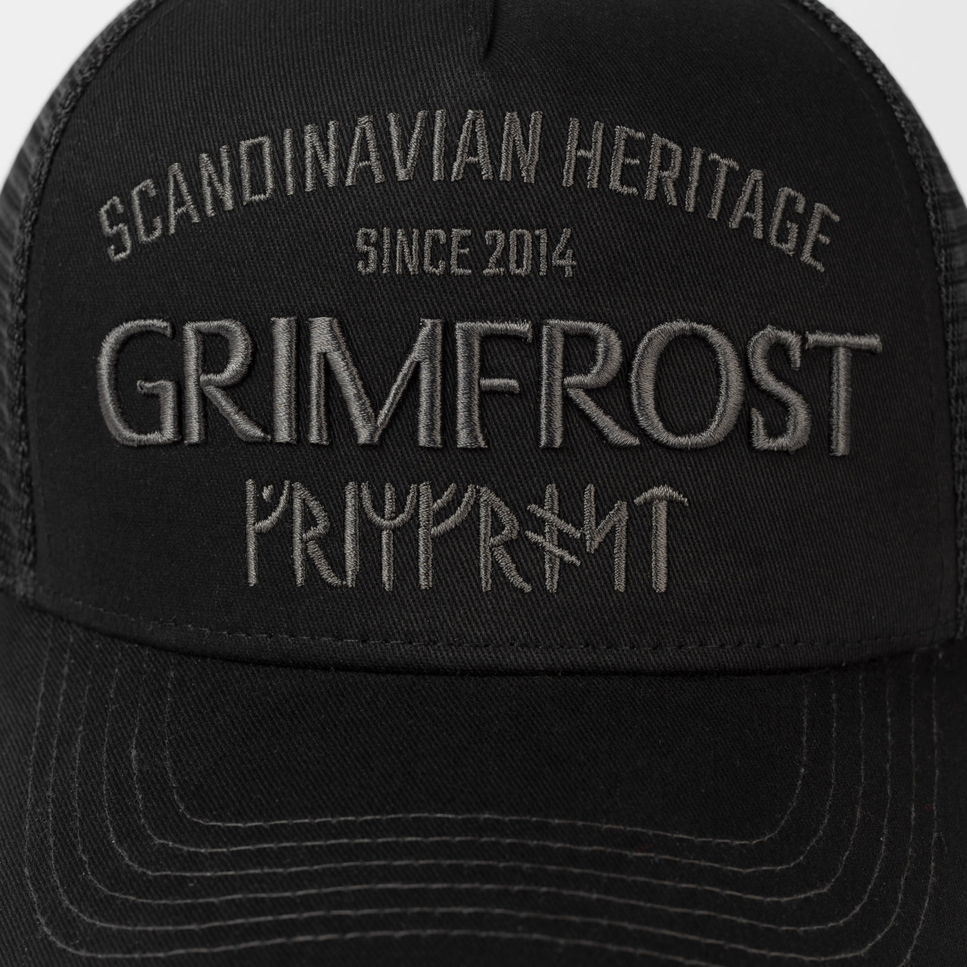 Trucker Cap, Scandinavian Heritage, Schwarz