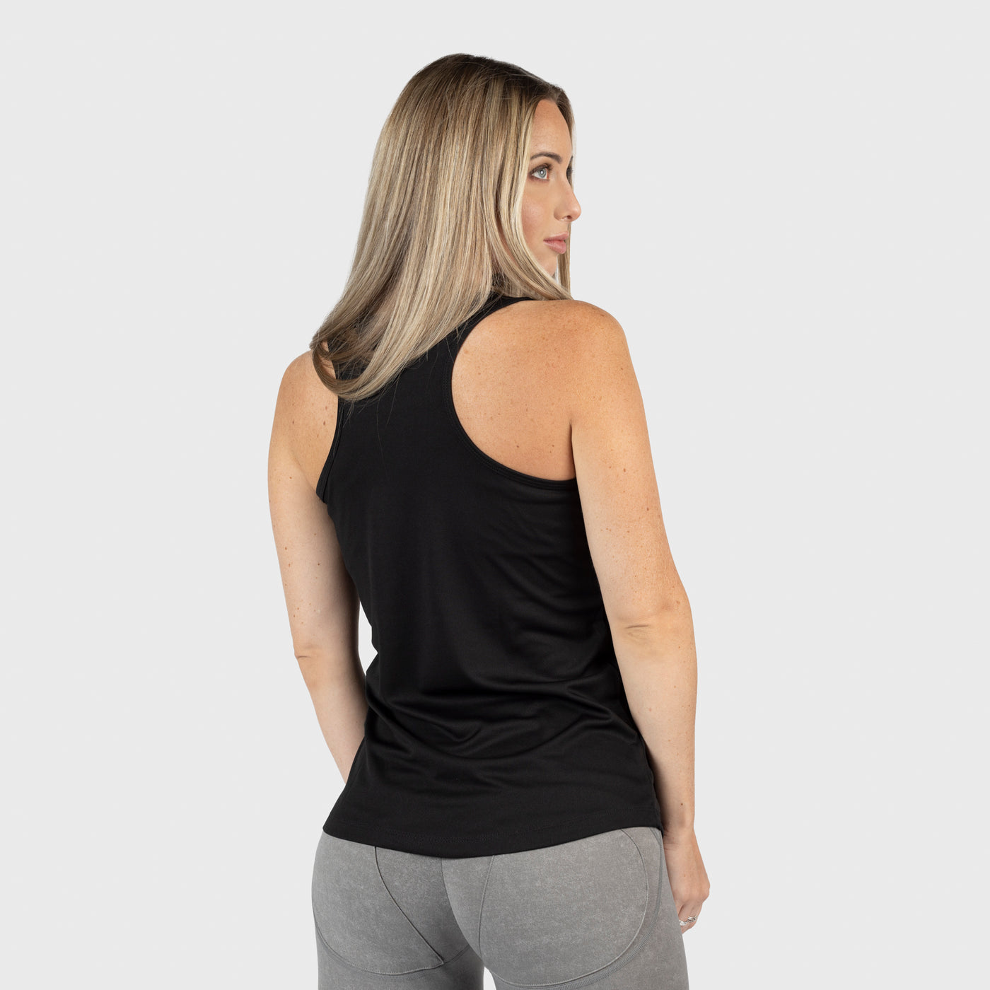 Gym Racerback Vest, Shieldmaiden, Black