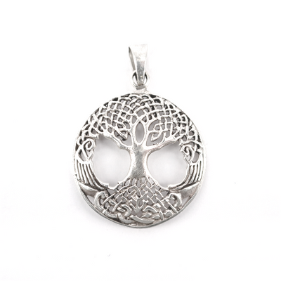 Pendants - Yggdrasil Amulet, Silver - Grimfrost.com