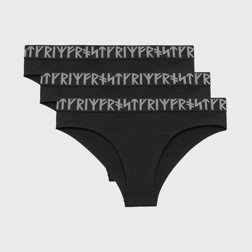 Grimfrost Bikini Slips, 3er-Pack, Baumwolle