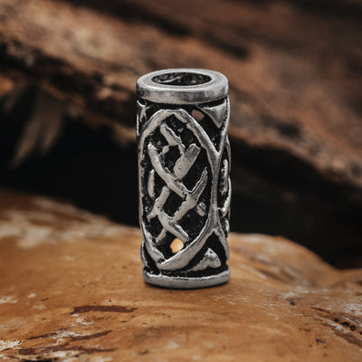 Beard Rings - Beard Bead, Silver - Grimfrost.com