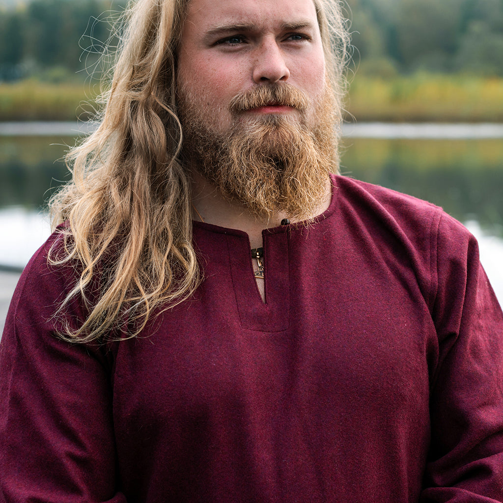 Viking Wool Tunic, Red