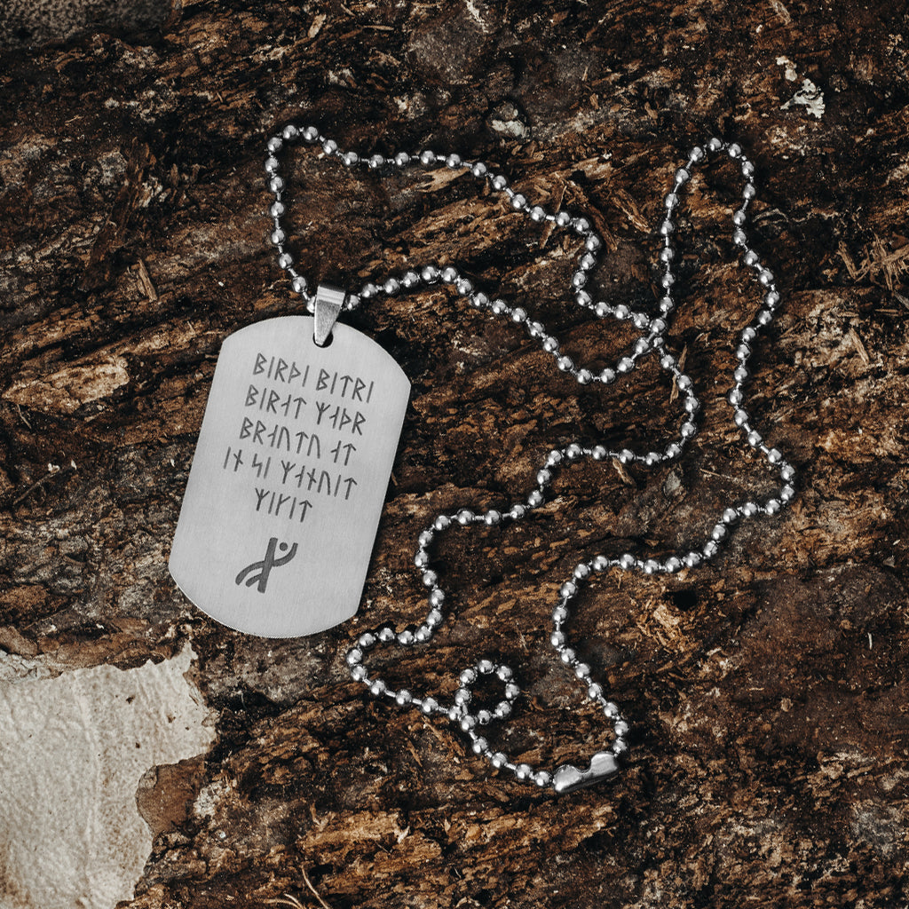 Dog Tags - Havamal Dog Tag, Stanza 10 - Grimfrost.com