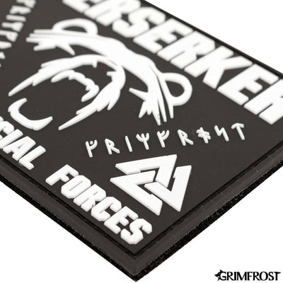 Patches - Berserker Morale Patch, PVC Velcro, Black - Grimfrost.com