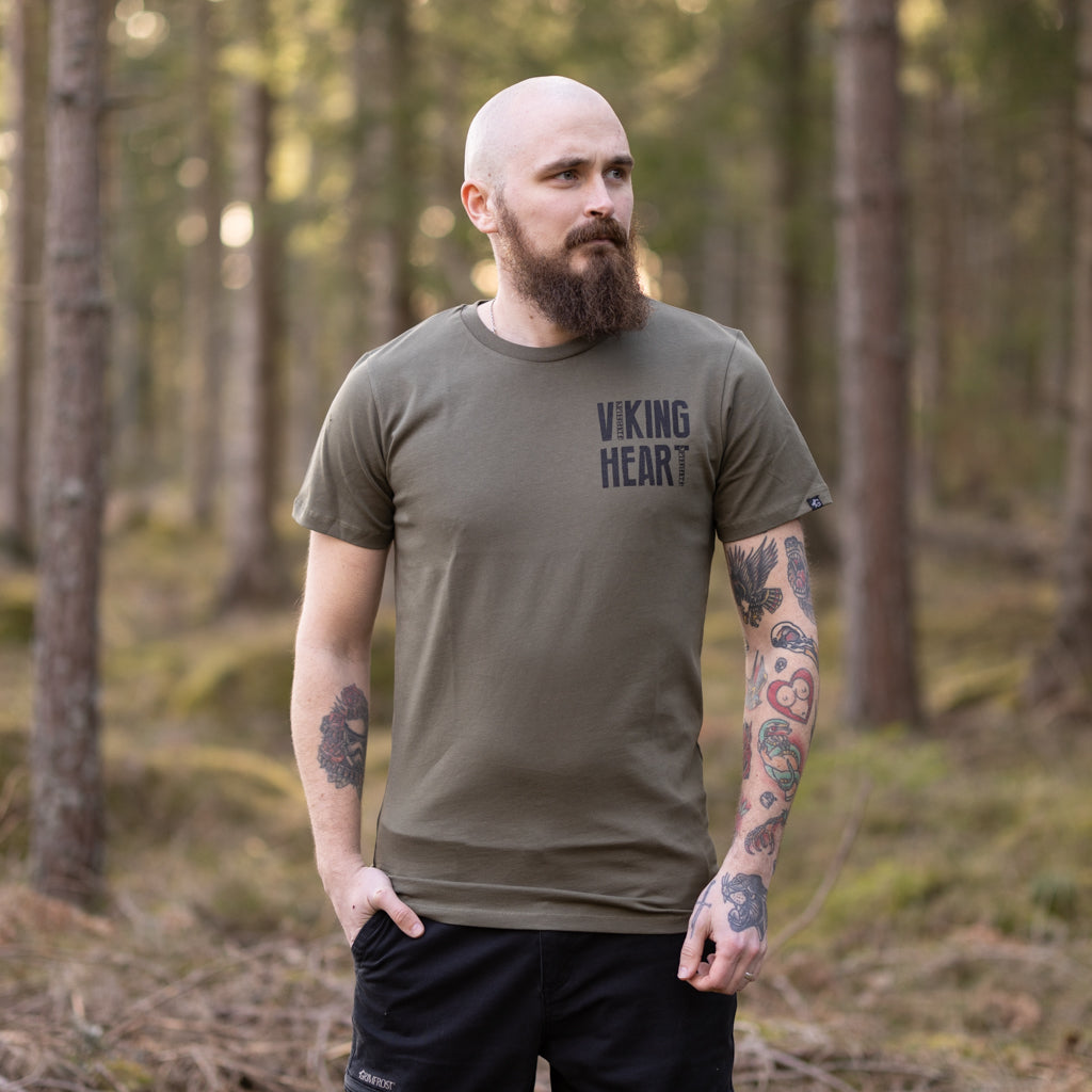 Premium Tee, Viking Heart, Grün